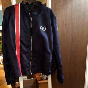 Marvel Navy Bomber Jacket with Red Accent